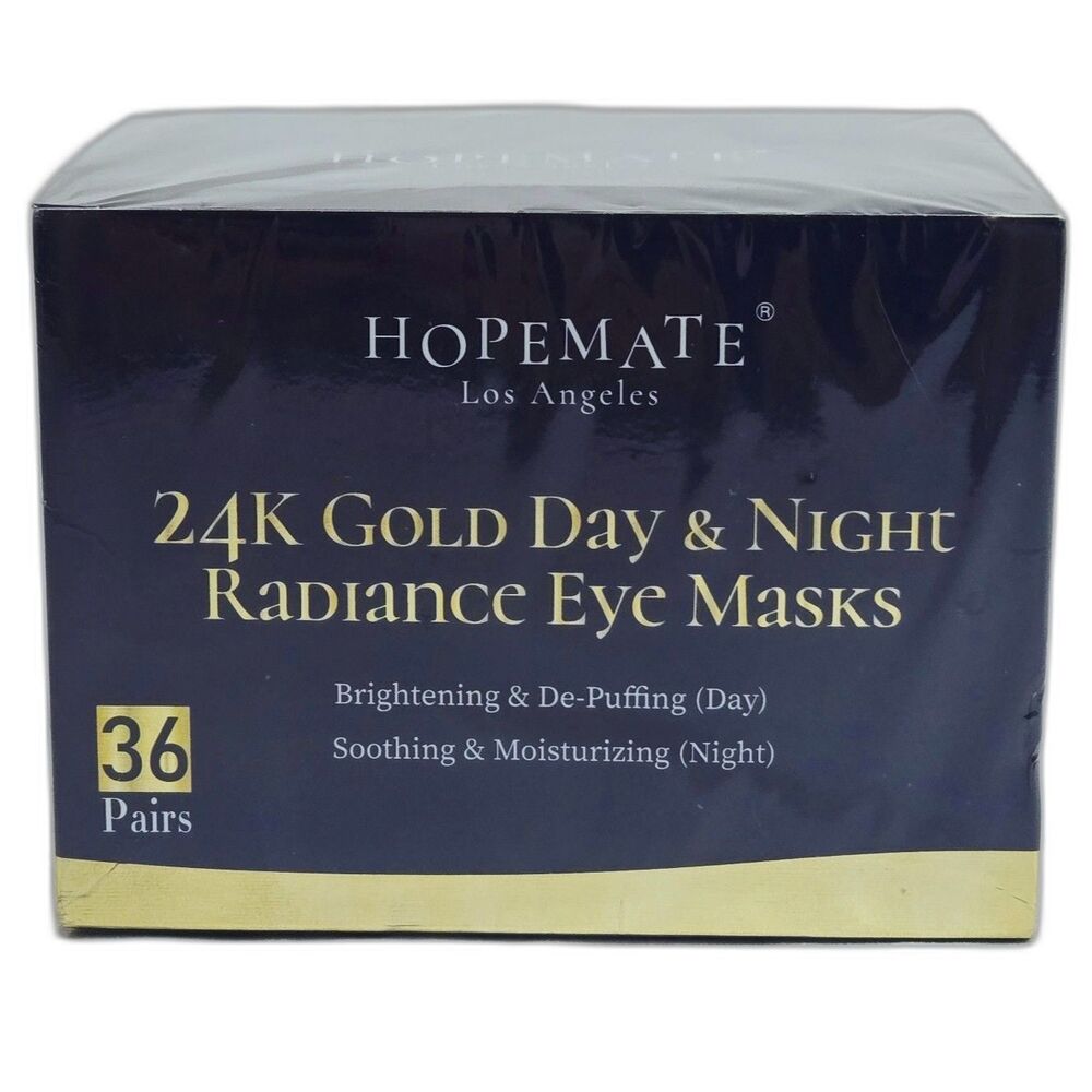 Hopemate Los Angeles 24K Gold Day & Night Radiance Eye Masks - 36 Pairs